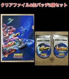 TGS2025 ソニックレーシング　クリアファイル&缶バッヂセット