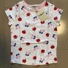 新品　HOT BISCUITS ミキハウス 半袖Tシャツ りんご 100cm