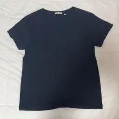 ニコアンド　USAコットン ベーシック VネックTシャツ 半袖 ブラック Mのサムネイル