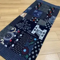 11 ☆パッチワーク 古布 藍型染 絣 テーブルセンター 37×89cm☆ - メルカリ
