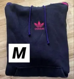 adidas アディダス パーカー アシンメトリーカラー サイズM フード付き