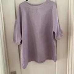 美品✨中川政七商店 麻布Tシャツ 薄紫ラベンダー リネン 五分袖 - メルカリ