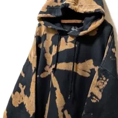 フルーツオブザルーム ブリーチ総柄 スウェットパーカー タイダイ L 古着