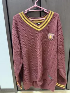 Lサイズハリーポッター コラボ ケーブルニット セーター GU