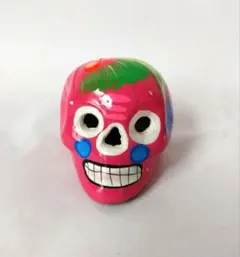 685【メキシカンスカル だるま 黄緑 幸運】ぬいぐるみ 置物 - メルカリ