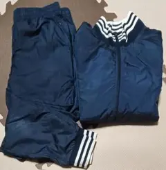 ☆ASU-363 アディダス ジャージ セットアップ 紺 サイズ OT