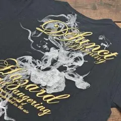【Y2K archive】金ラメ スモークTシャツ 平成ギャル男 LL 黒