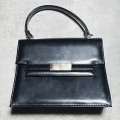 【美品】エナメル ハンドバッグ 本体24cm×19cm