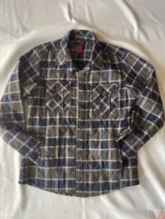 キルティングジャケット風シャツチェック