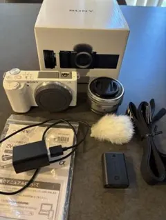 SONY αZV-E10 白 動作確認済 美品 !! - メルカリ