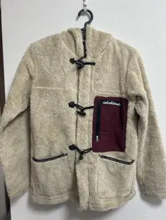 フリース　ダッフル　ジャケット ベージュ フード付き
