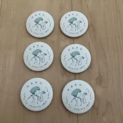 千と千尋の神隠し　缶バッジコレクション　ハク　横顔　6点セット