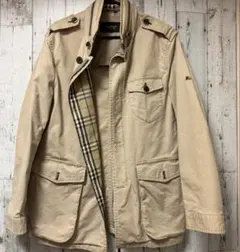 古着 BURBERRY BLACK LABEL ジャケット ハーフコート M