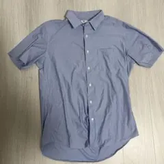 UNIQLO 半袖ストライプシャツ Lサイズ