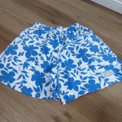 数回使用美品★花柄のキュロット　ショートパンツ サイズ160