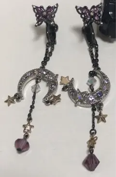 ANNA SUI 蝶と星のモチーフ イヤリング
