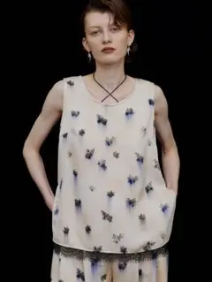 AMERI VINTAGE CLARA SATIN TANK TOP アメリ