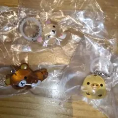 リラックマ クリア めじるしアクセサリー コリラックマ ねころび キイロイトリ