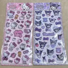 サンリオ キャンディーグリッターステッカー ハローキティ クロミ 2枚セット