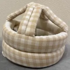【美品】ケラッタ イブル 転倒防止ヘルメット(ベージュチェック)
