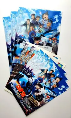 名探偵コナン　ハイウェイの堕天使　クリアファイル3枚フライヤー3枚新聞2枚セット