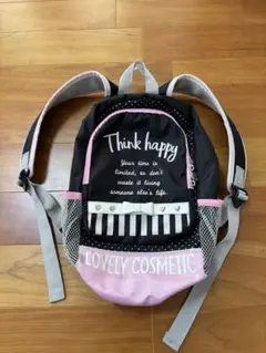 子供用リュック ピンク&ブラック