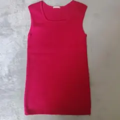 GU　ピンクノースリーブトップスXS ２枚セット値引きします★