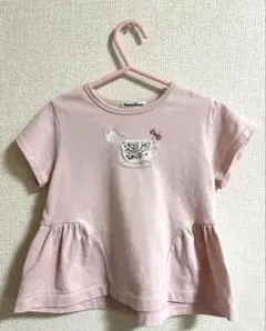 ファミリア⭐︎刺繍Tシャツ100cm 女の子のサムネイル