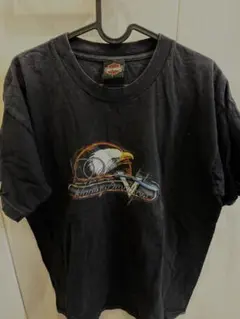 【希少】ハーレーダビッドソン Tシャツ 両面プリント イーグル L 黒