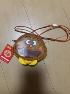 カレーパンマン　顔型ミニポシェット コインケース 小銭入れ　ショルダーバッグ