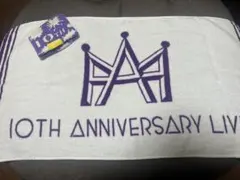 AAA 10TH ANNIVERSARY LIVE タオル リストバンド紫