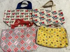 ミニバッグ ミニトート 4つ まとめ売り ハート リス ハリネズミ vis