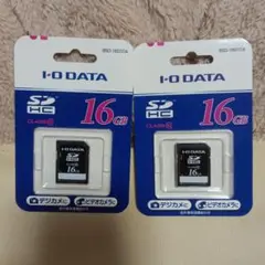 I-O DATA SDHC メモリーカード 16GB 新品未開封品　2枚