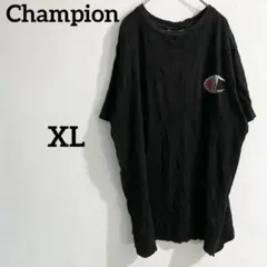 Champion チャンピオン Tシャツ ブラック 黒 XL ロゴプリント