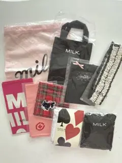 MILK ミルク ノベルティ セット トートバッグ エコバッグ ハンカチのサムネイル