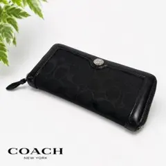 ◆COACH◆ 長財布/キャンバス/ジッピーウォレット/シグネチャー/コーチのサムネイル