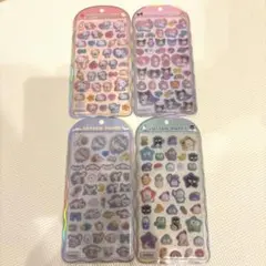 cotton puffy シール　サンリオ　4点セット