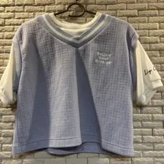 LilyChuu 薄紫色 Vネック トップス 150㎝　子供服