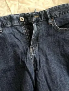 UNIQLO ダークブルー ストレートデニム 25