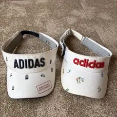adidas バイザー 2点セット ホワイト