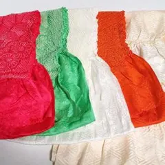 リ*く様 (0400)帯揚げ 5点 まとめ売り 着物 和装 小物 絞り