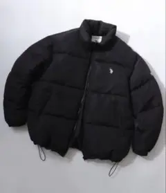 U.S. POLO ASSN. ブラック ダウンジャケット L