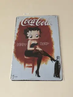 Coca-Cola Betty Boop ブリキ看板 昭和レトロ