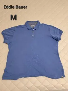 Eddie Bauer　ポロシャツ　青　M　綿100のサムネイル