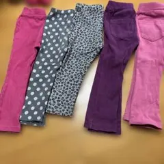 キッズ レギンス 5点セット　ユニクロ90　デビロック 90と95