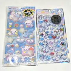 ぷくぷくあわわちゃん ピカプニシール ジュエルプチドロップ 2枚セット