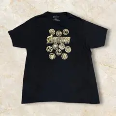 【AVENGERS アベンジャーズ 映画ロゴ プリント Tシャツ XL】
