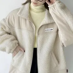 JaVaボアブルゾン アイボリー