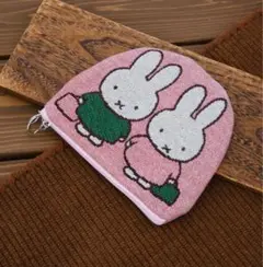ミッフィー 布製ポーチ ジッパー付き