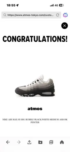 Nike Air Max 95 Big Bubble グラナイト　26cm 新品